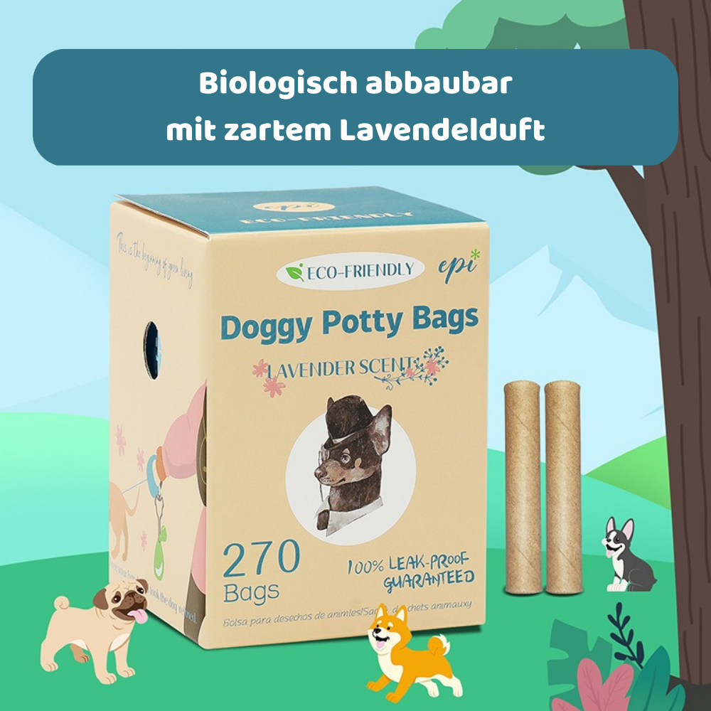 Doggie Bag - Biologisch abbaubare Hundekotbeutel mit Lavendelduft