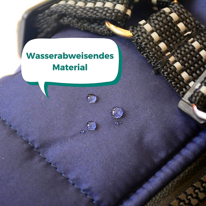 LuckyDog Hundemantel mit Fleece-Futter und Hundegeschirr - warm und fit durch den Winter