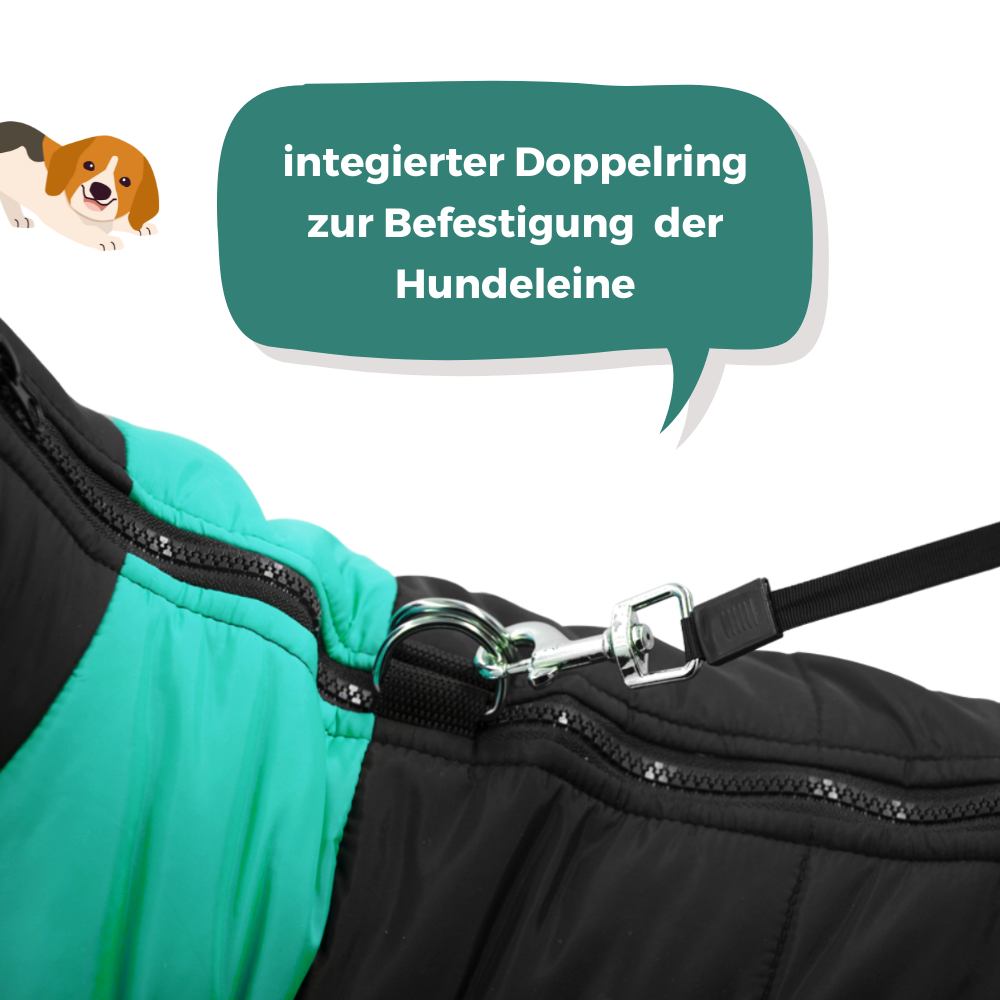 Kaltgefütterter HappyDog Hundemantel - für entspannte Winter-Spaziergänge