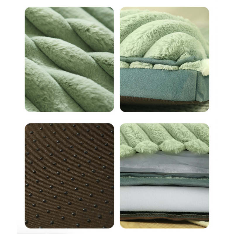 Pet Heaven Schlafmatte mit hoher Kissen-Umrandung in trendiger Cord-Optik