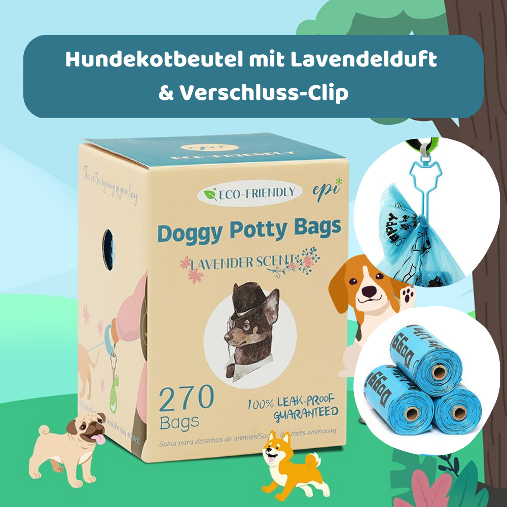 Doggie Bag - Biologisch abbaubare Hundekotbeutel mit Lavendelduft