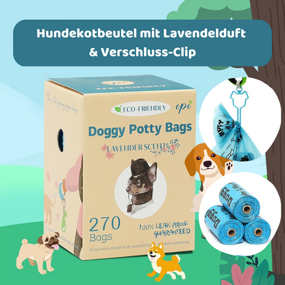 Doggie Bag - Biologisch abbaubare Hundekotbeutel mit Lavendelduft