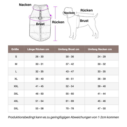 Kaltgefütterter HappyDog Hundemantel - für entspannte Winter-Spaziergänge